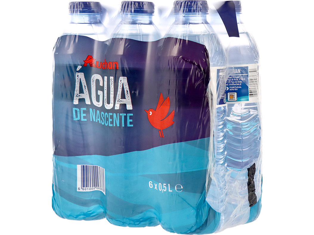 ÁGUA DE NASCENTE AUCHAN 6X0.50L