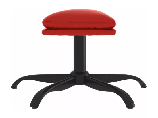 Repose-pied Rouge bordeaux 60x60x36 cm Similicuir