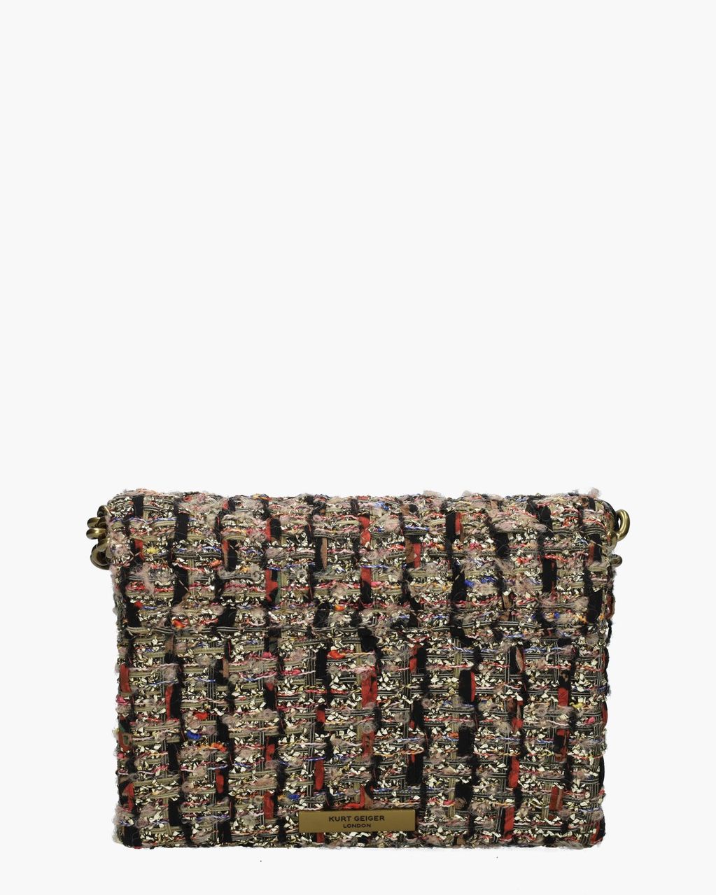 Kurt Geiger Mini Kensington Metallic Tweed Bag Multicolor Tas