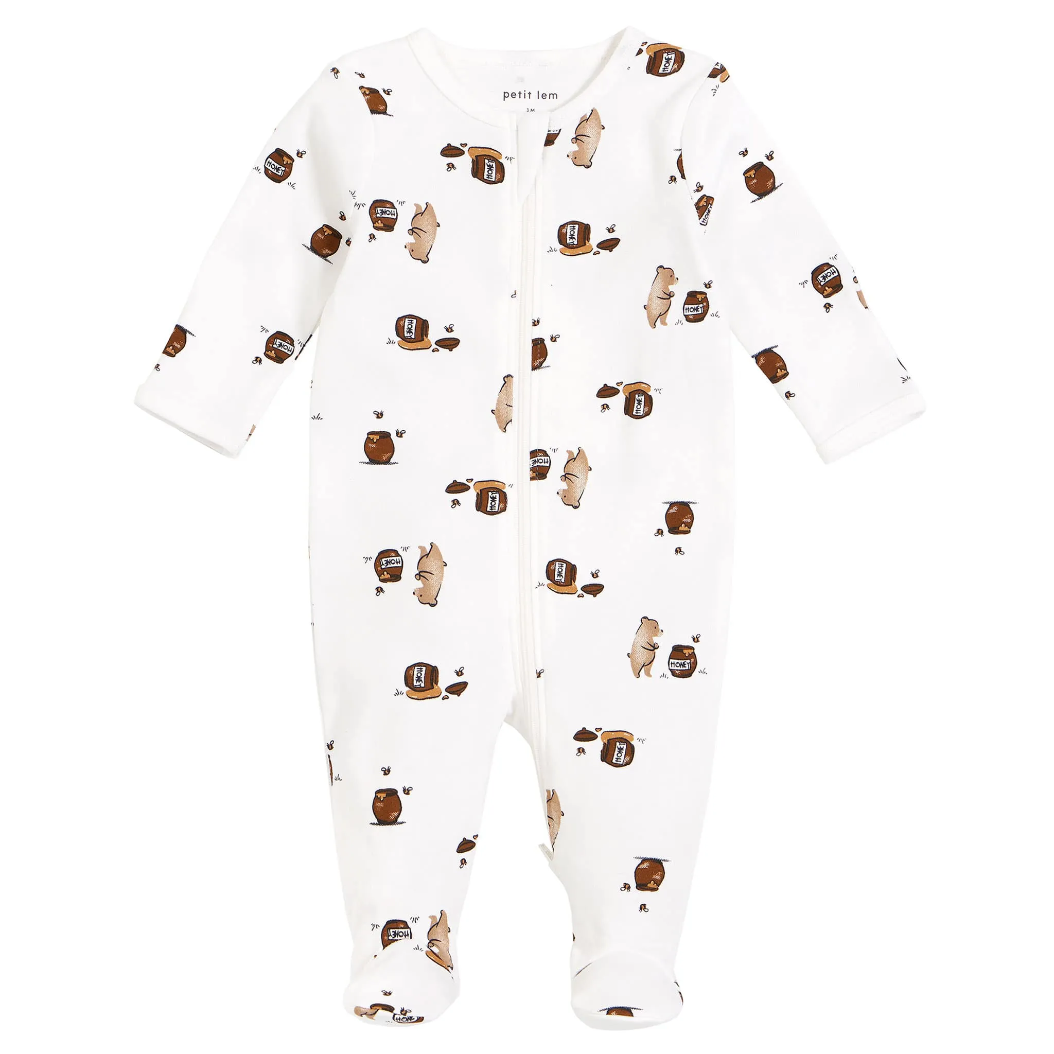 Petit Lem Pyjama Miel Ours 0-12mois