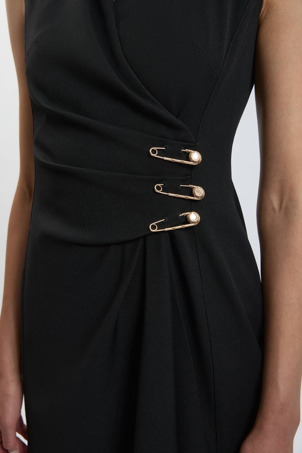 KarenMillen Robe Crayon Mi-longue Ajustée Avec Détails Pour Petite Taille