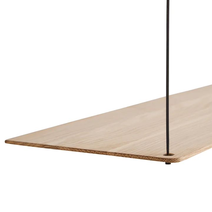 Woud - Regalbrett für Stedge Wandregal 80 cm, Eiche geräuchert