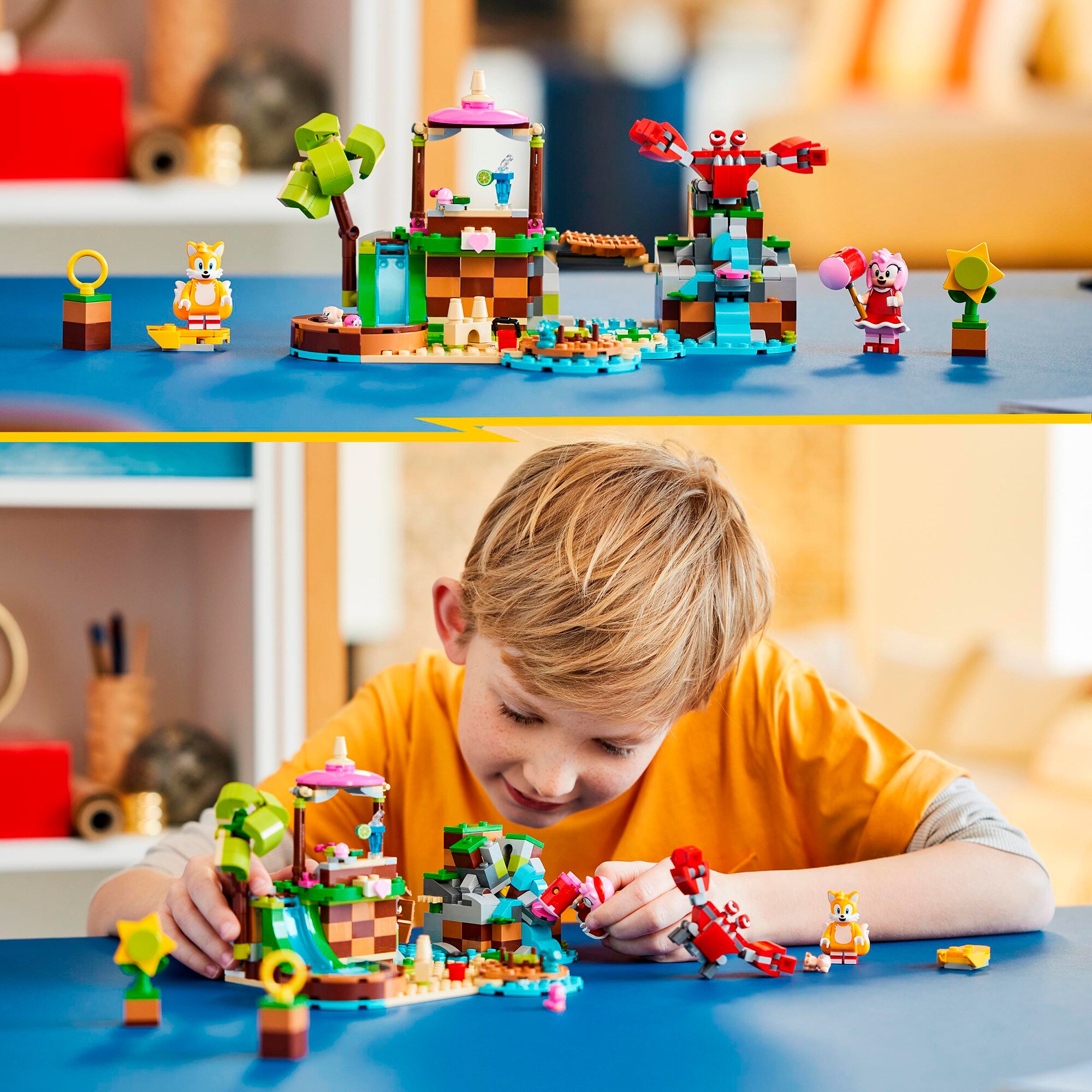 LEGO Konstruktionsspielzeug Sonic the Hedgehog Amys Tierrettungsinsel