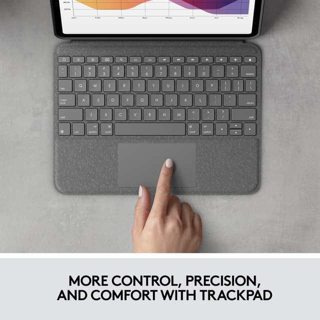 Logitech Folio Touch tastaturetui til iPad Air 4. Gen.