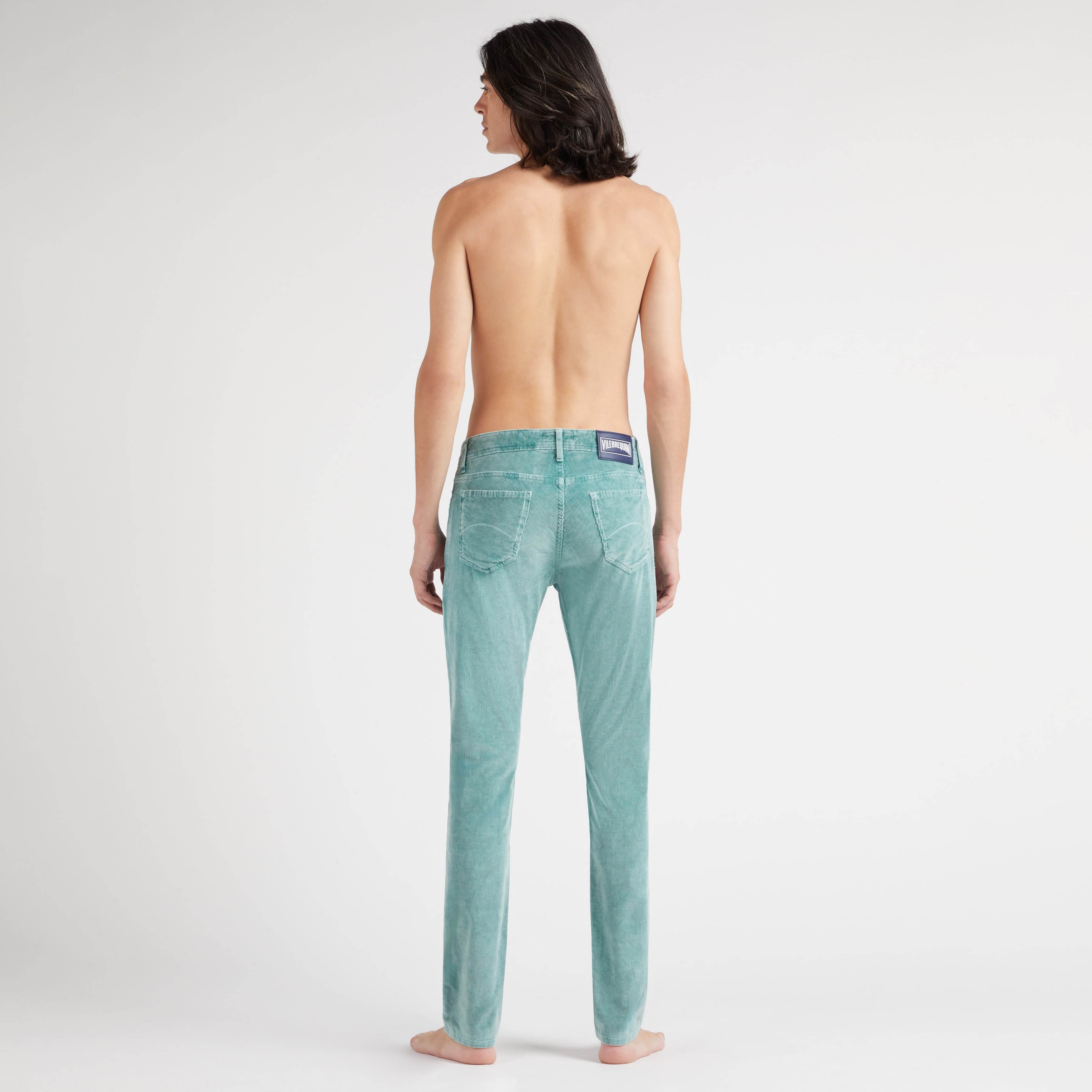 Pantalon en Velours Côtelé 5 Poches Homme 1500 Raies