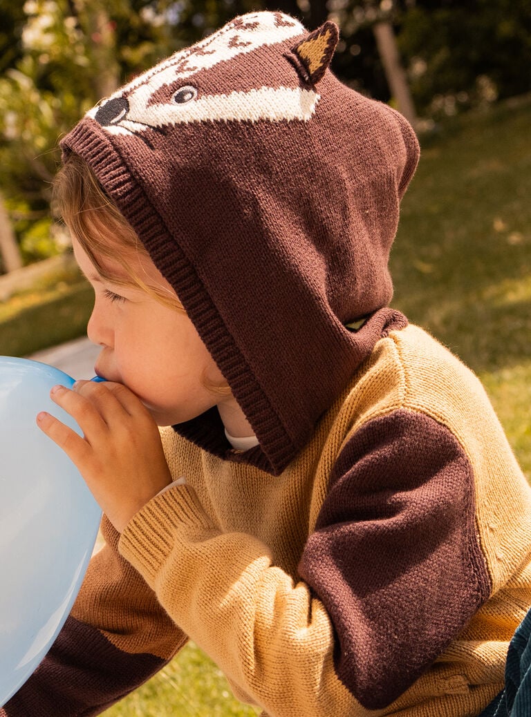Pull color block pour enfant garçon