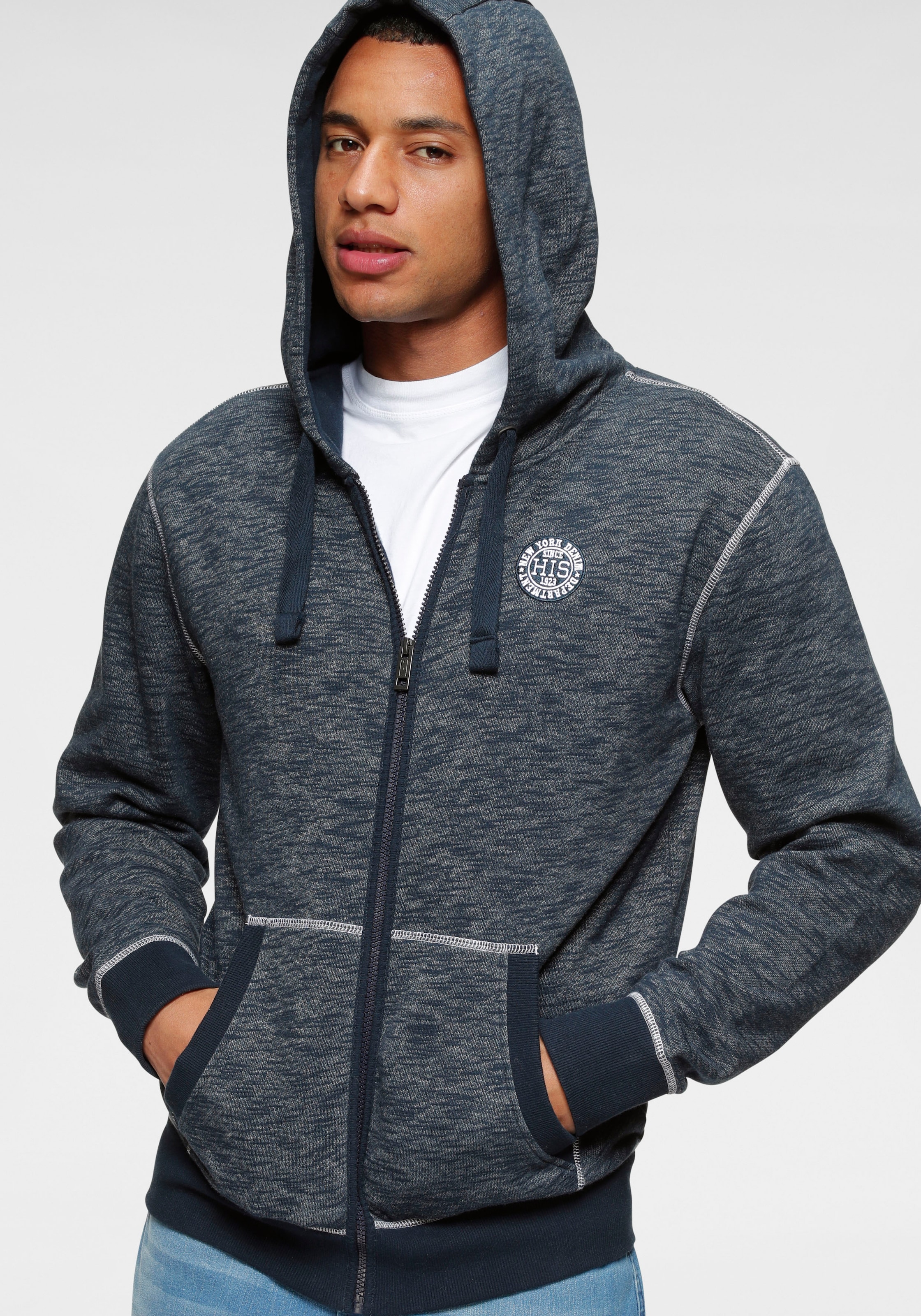 H.I.S Kapuzensweatjacke , mit markanten Nähten