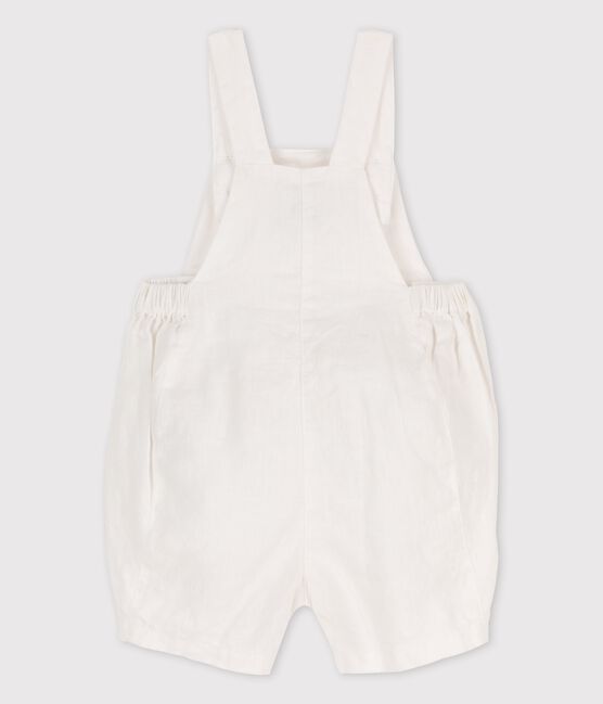 Salopette courte bébé en lin