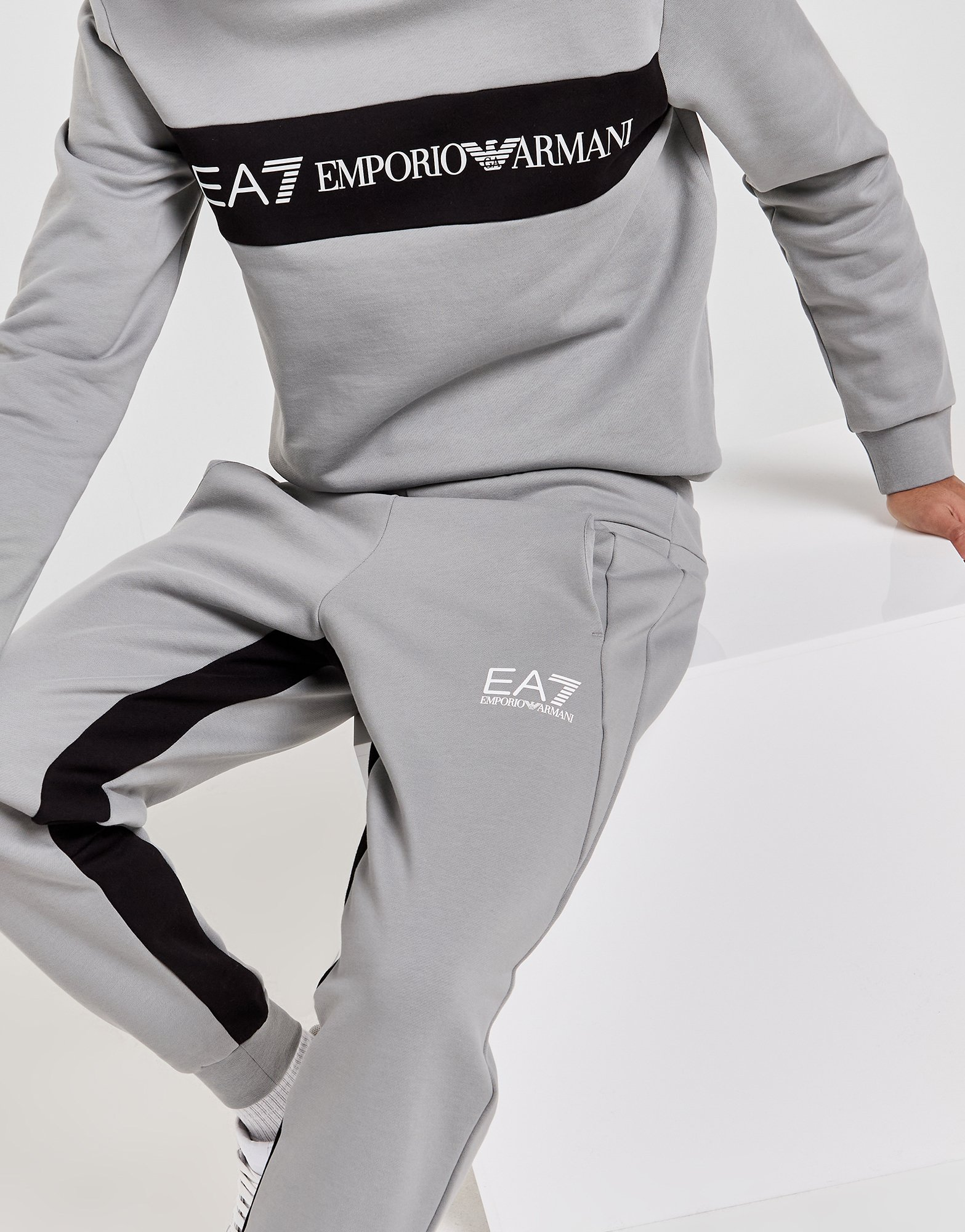 Emporio Armani EA7 Pantalon de jogging Colour Block Homme