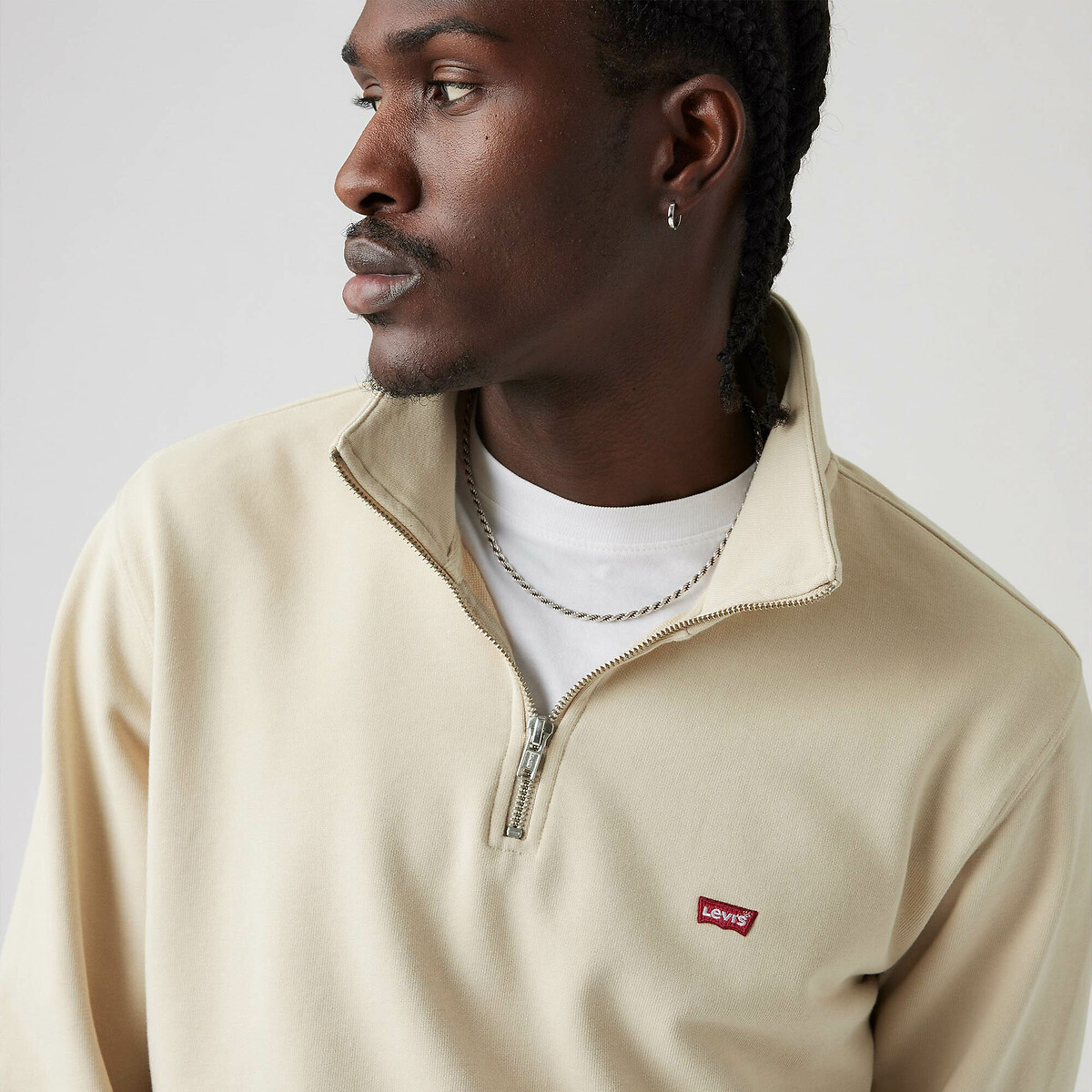 Suéter Levi's com zíper até a metade
