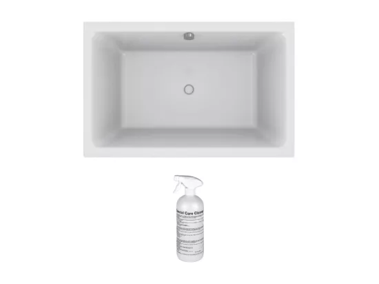 Baignoire bain douche JACOB DELAFON Capsule profonde, 120 x 80 cm + nettoyant