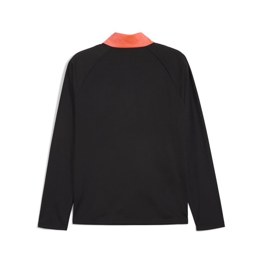 IndividualLIGA 1/4 Zip Top PUMA Black-Heat Fire