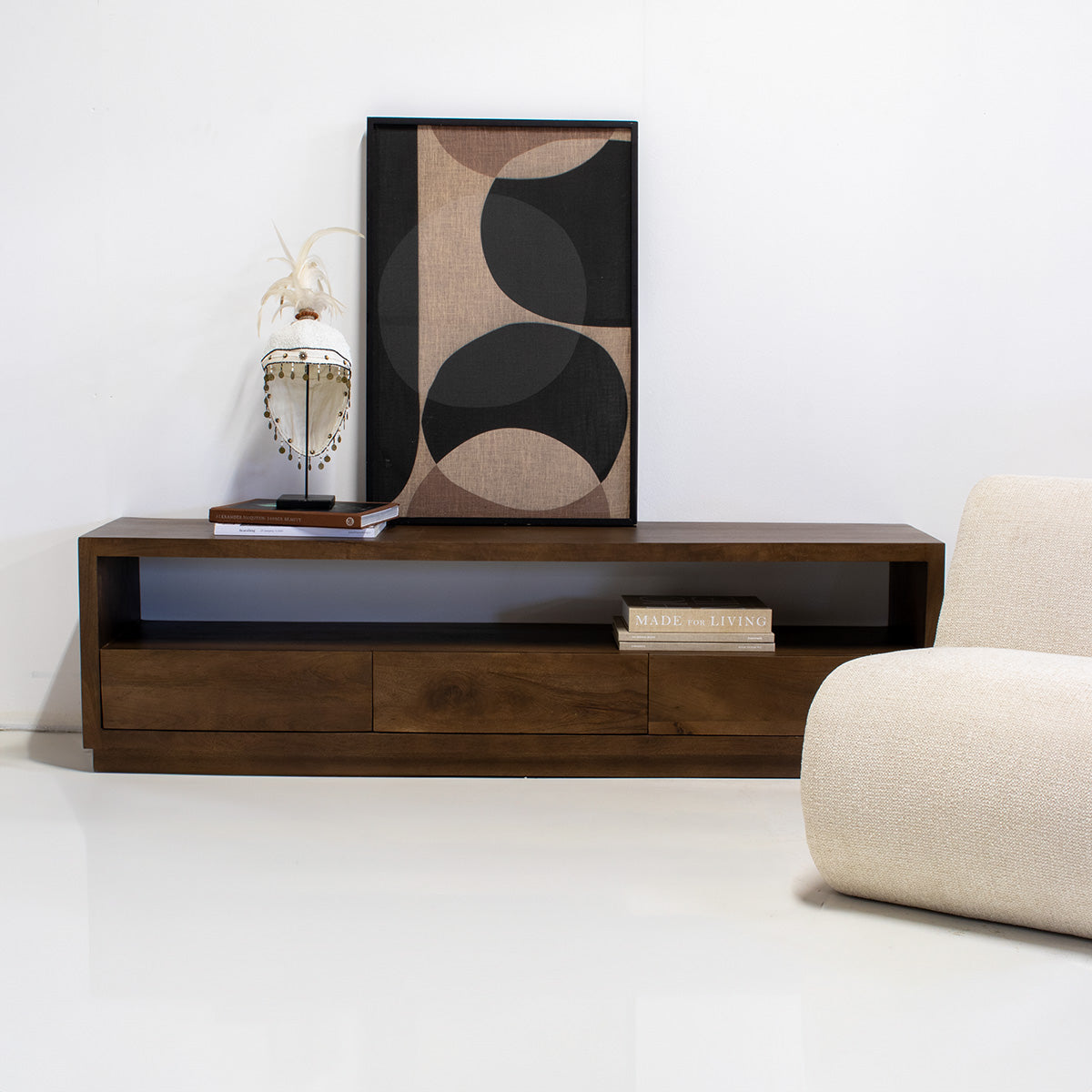 Giga Meubel - Tv-meubel Donkerbruin Hout - 180x40x50cm - Luxurious