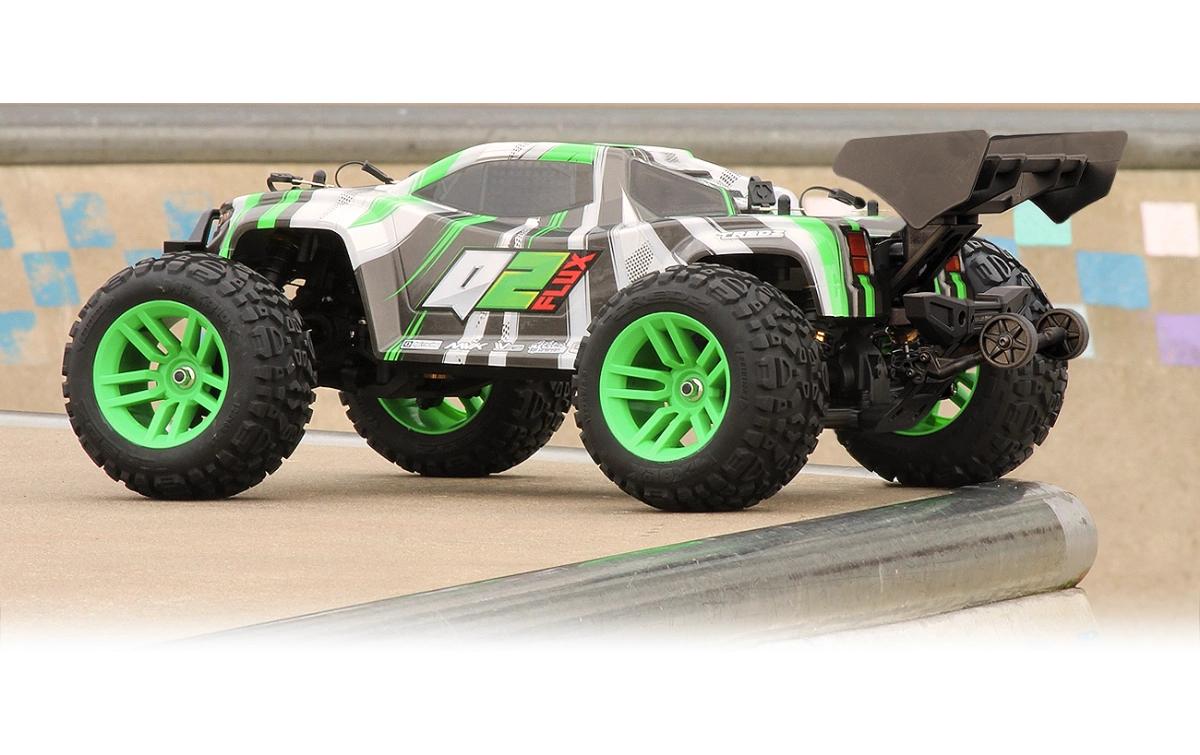 Stadium Truck Quantum2 XT Flux Grün , 1:10<br>Off-Road RC Modell mit Brushless Allradantrieb