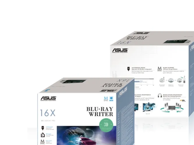 ASUS BW-16D1HT - Disk drev - BDXL - 16x2x12x - Serial ATA - intern - 5.25