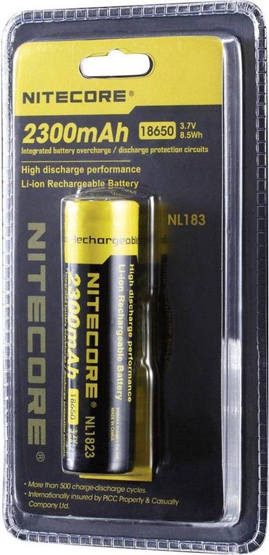 Nitecore - 18650 Accu - 2300 mAh - Button Top
