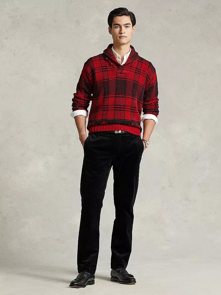 POLO RALPH LAUREN Cordhose Slim Fit schwarz