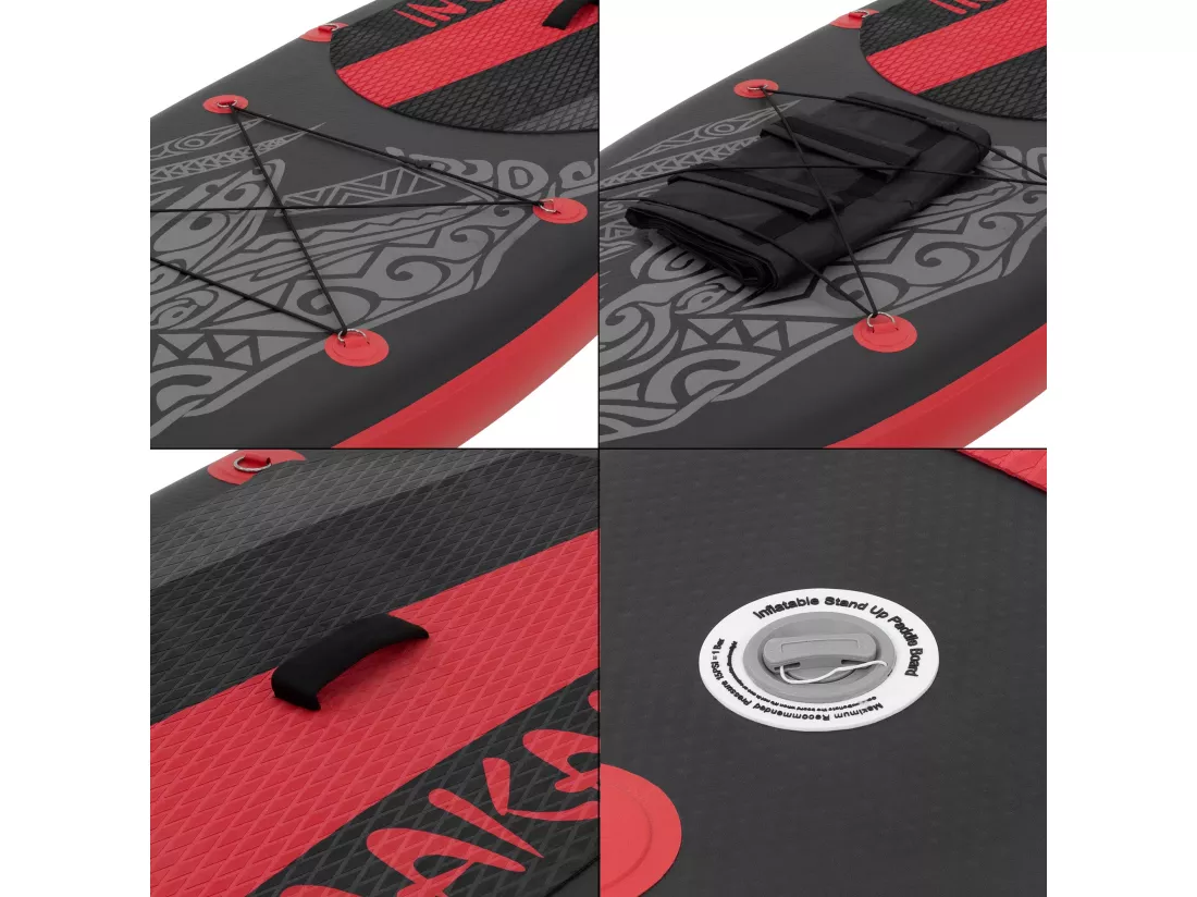 Stand up paddle board gonflable noir/rouge 320 cm ECD Germany