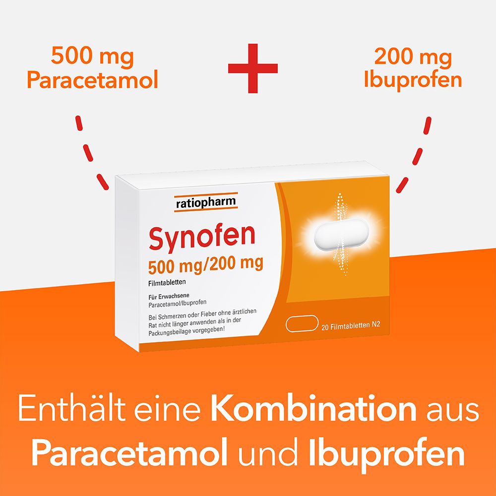 Synofen - mit Ibuprofen und Paracetamol