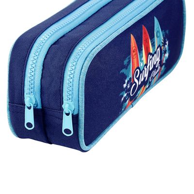 Trousse Surfing Club - 2 compartiments - bleu - Viquel