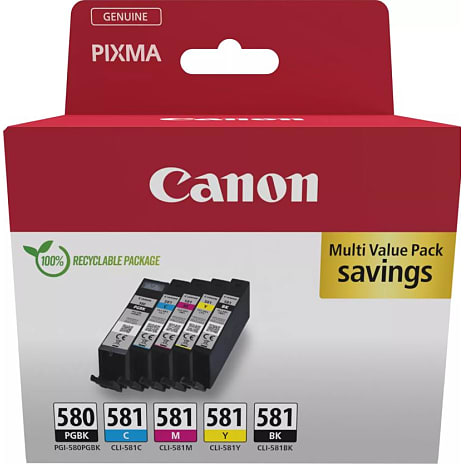 Canon PGI-580/CLI-581 blækpatron - sort/cyan/magenta/gul