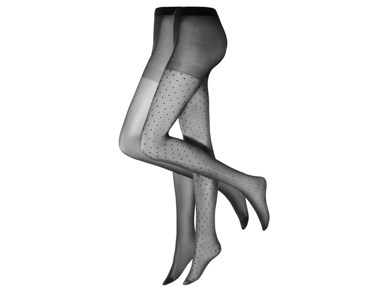 2 paar dames panty's 40 DEN