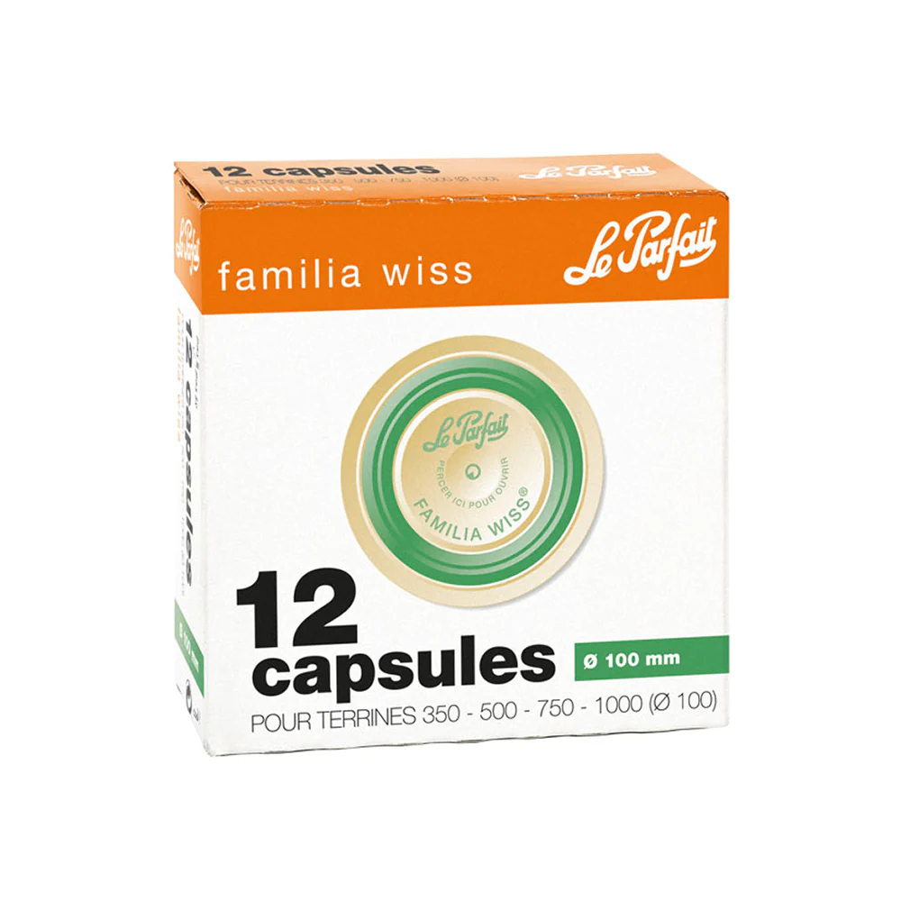 Boîte de 12 capsules Famillia Wiss 10 cm Le Parfait