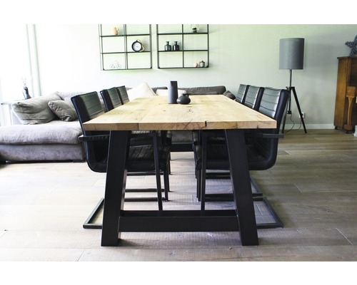 Buildify tafelblad, Buildify eiken, geolied met natuurlijke rand, 2000x1000x40 mm