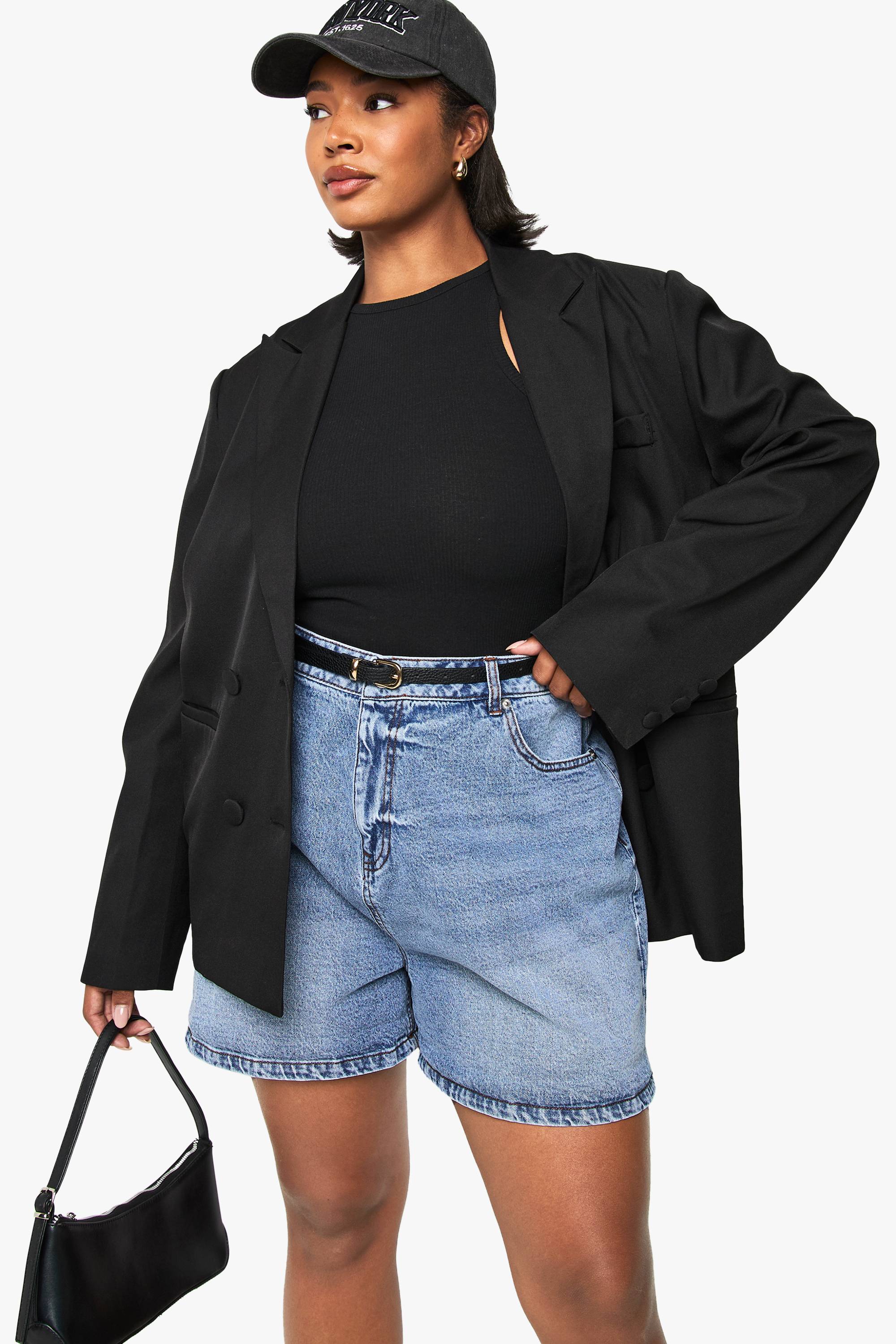 boohoo Short en denim pour maman Plus