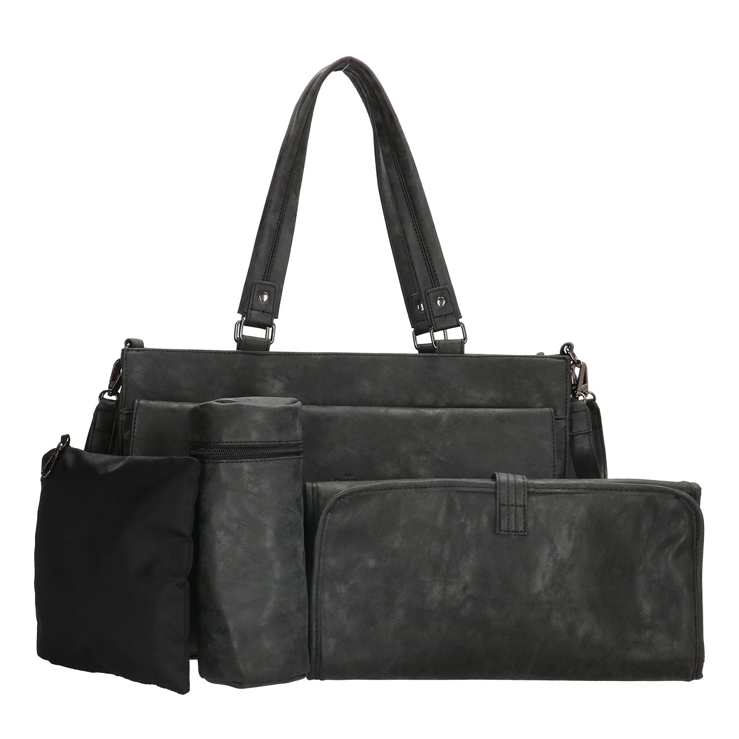 Charm London Bloomsbury Luiertas zwart