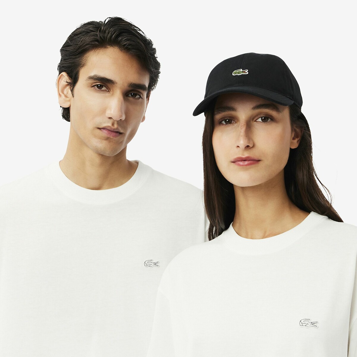 LACOSTE<br>Camiseta de manga curta com logo tom sobre tom