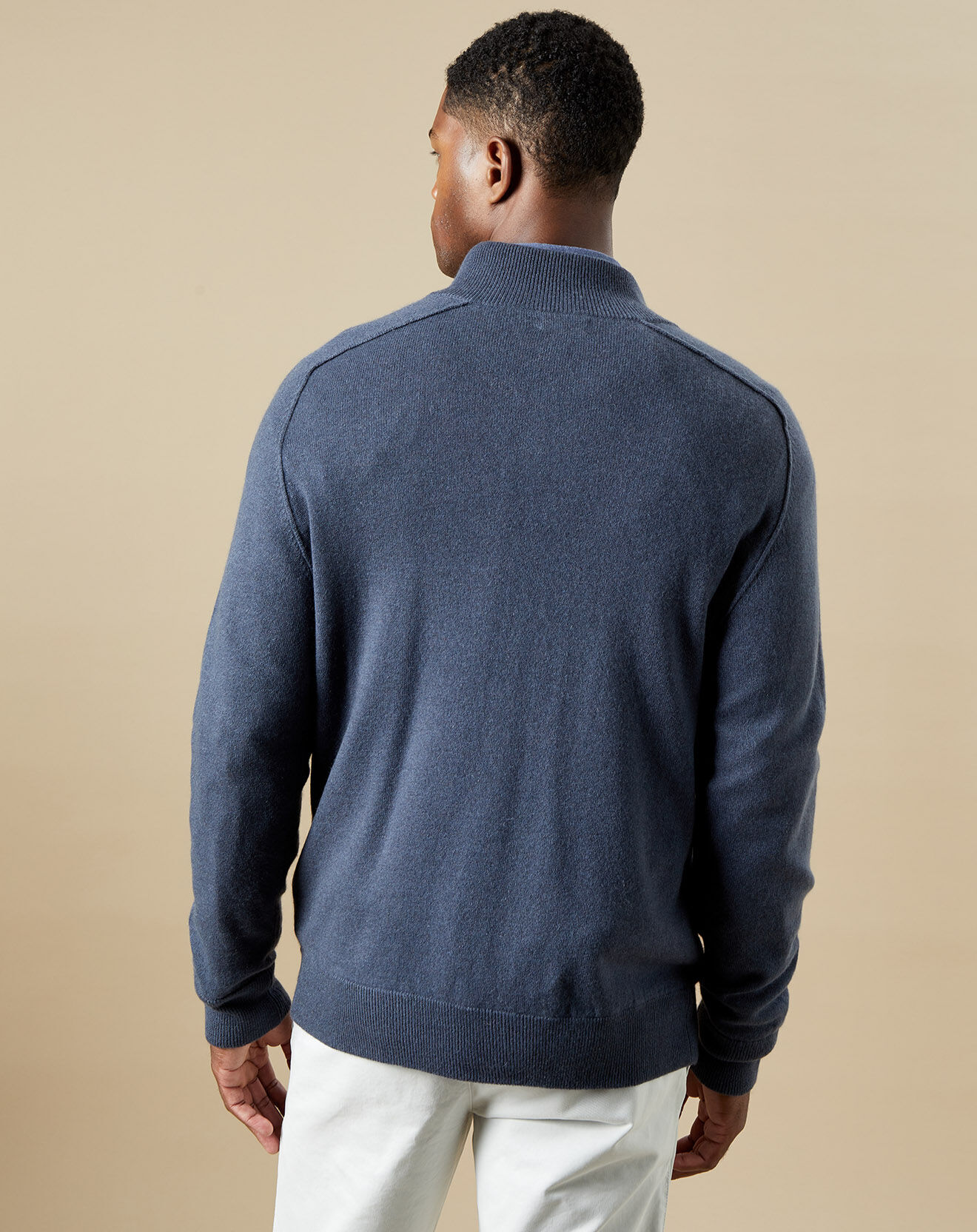 Hartford Pull en Laine & Cachemire High Neck peu pétrole