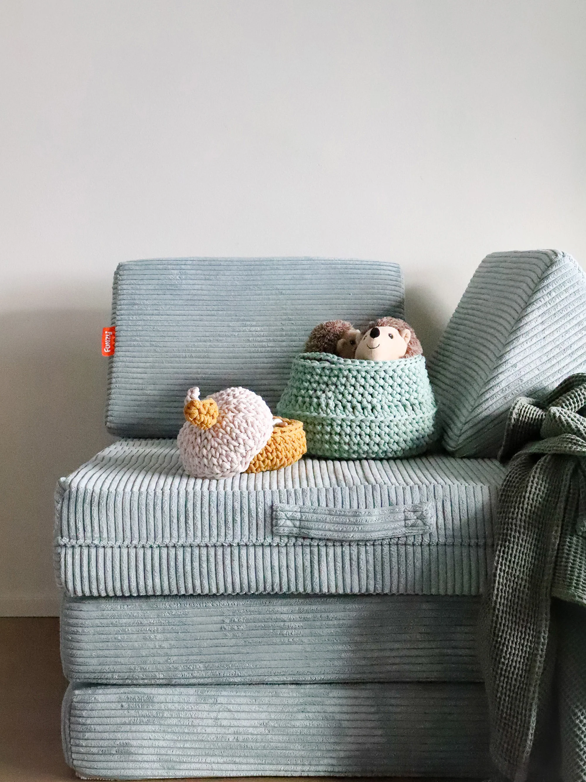 Kinderspringmatras Mila van corduroy