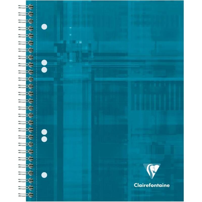 Bind'O Block cahier reliure intégrale A5+ 180 pages détachables perforées 6 trous ligné + cadre en-tête - Assortis