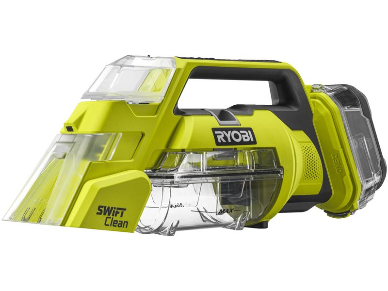 RYOBI Akku-Textielreiniger RDC18-0 ohne Akku und Ladegerät Akkubetriebener Textilreiniger, ideal für die Reinigung von Polstermöbeln, Autoinnenräumen und anderen textilen Oberflächen