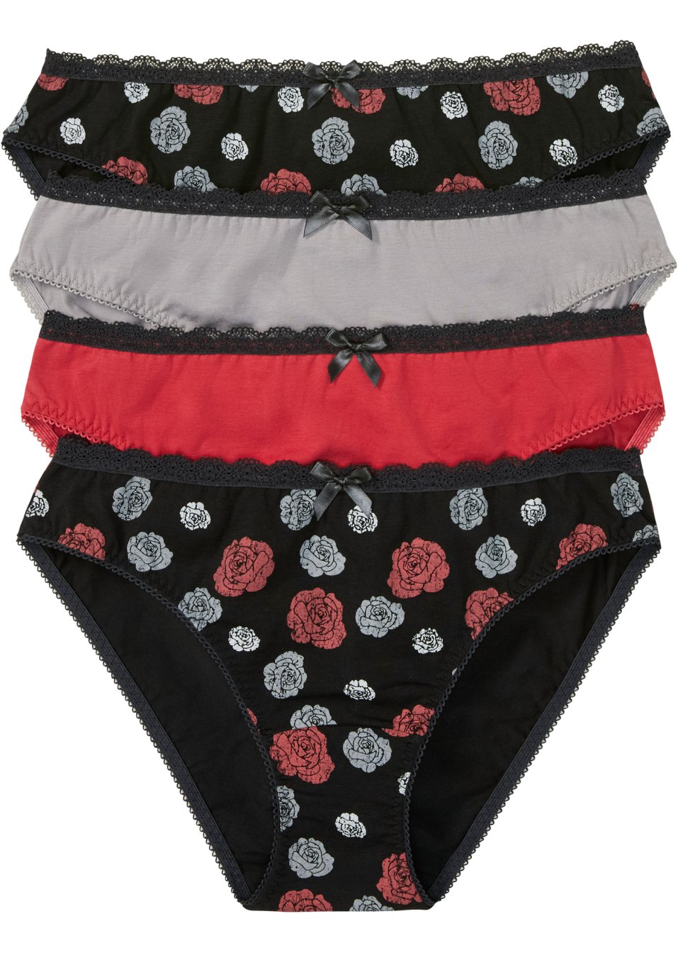 Lot de 4 slips avec coton