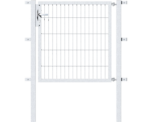 Enkele poort ALBERTS Flexo 100 x 100 cm 6/5/6 kader 40x40 incl. palen 6 x 6 cm thermisch verzinkt