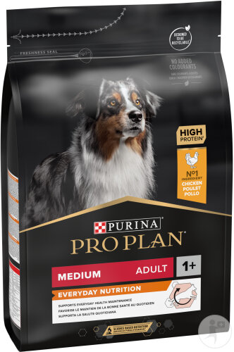 Pro Plan Everyday Nutrition Santé Au Quotidien Croquettes Pour Chien Adulte Medium Poulet 3kg