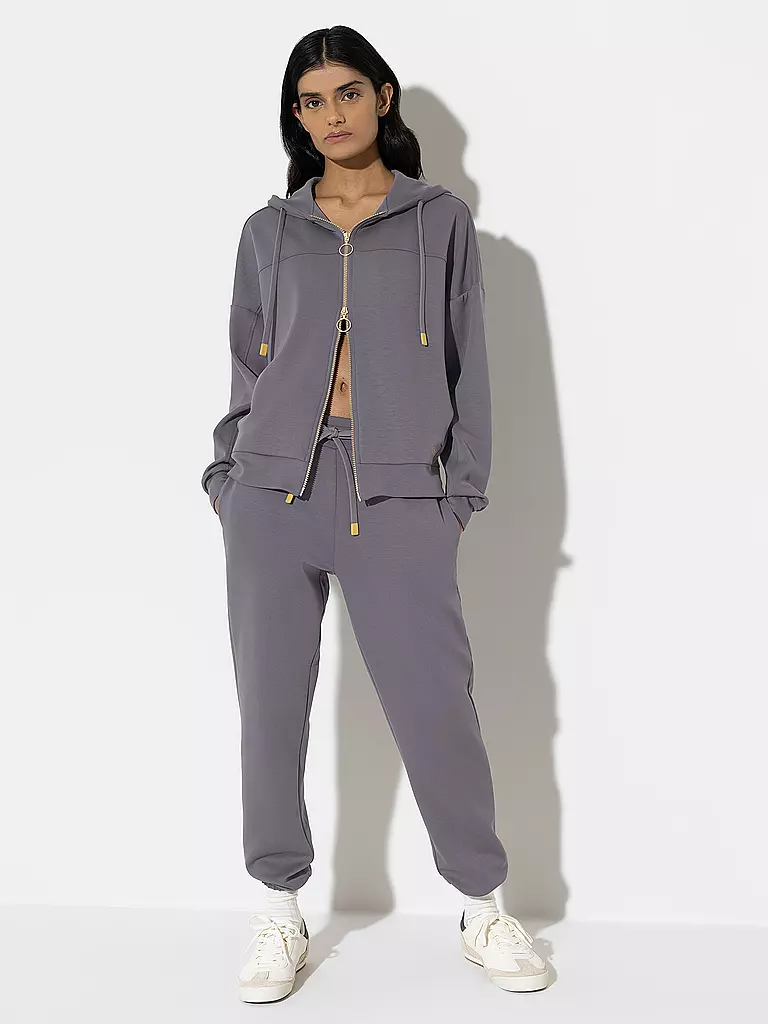 MEY Loungewear Sweatjacke SMOOTH grau