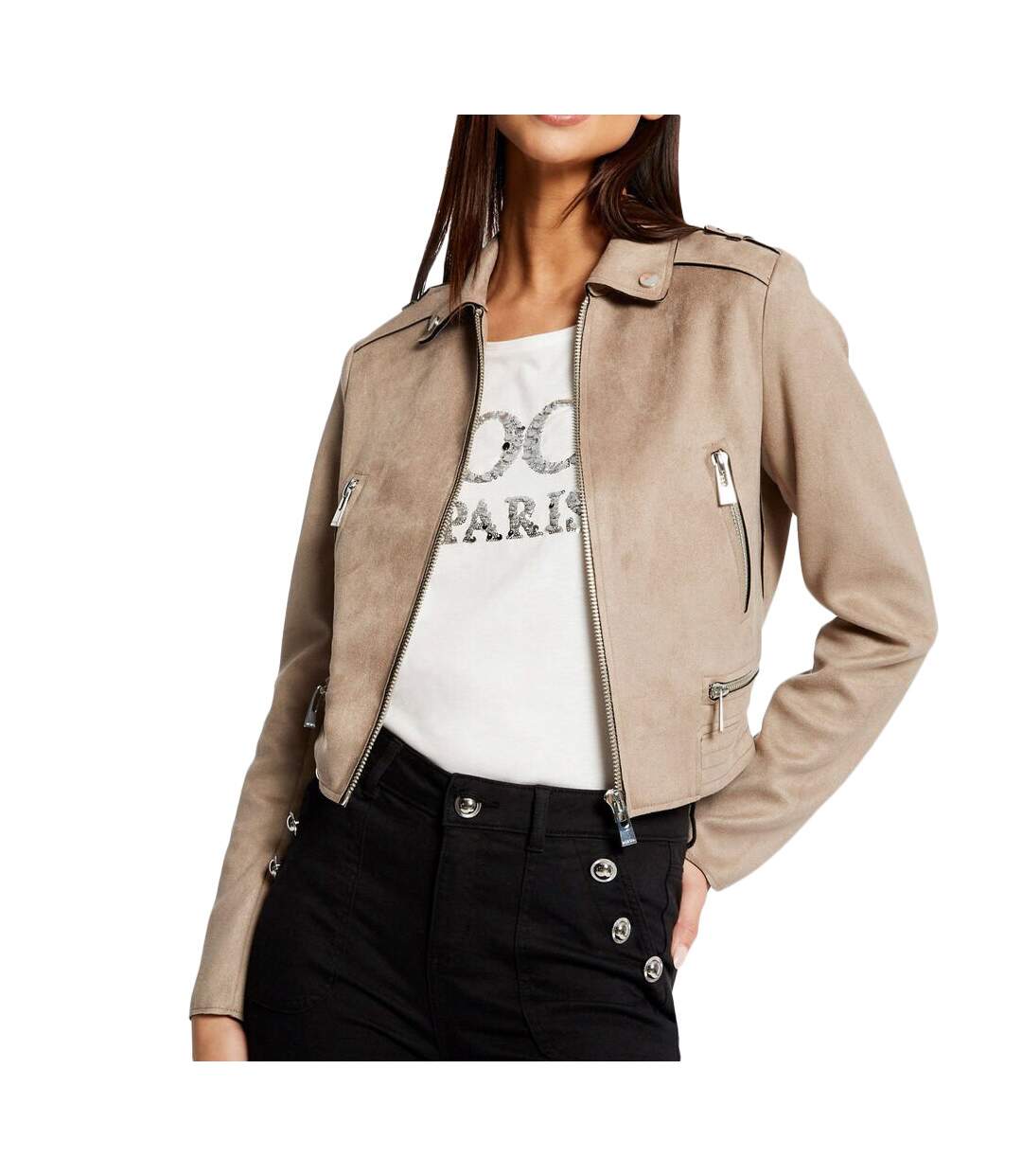 Veste Grise Femme Morgan Gsud
