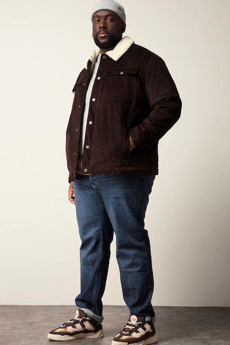 STHUGE Cordjacke, Teddykragen, Teddyfutter, bis 8 XL