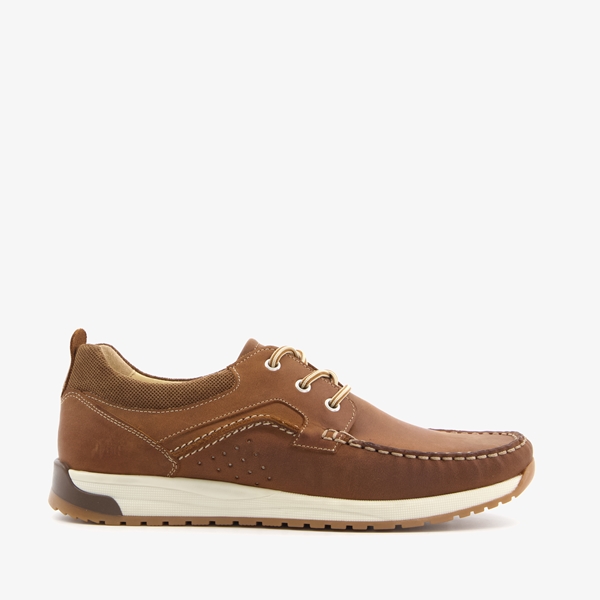 Van Beers leren heren veterschoenen bruin