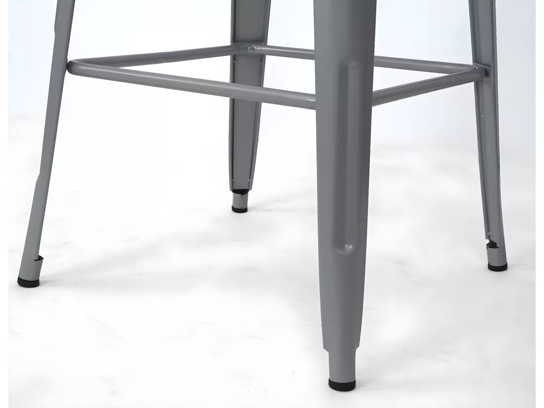 Table haute MCW-A73 Métal, gris