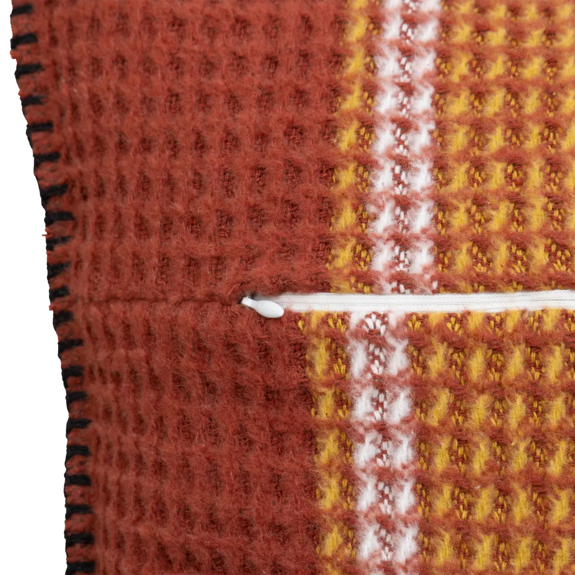Coussin carré nid d'abeille (45 x 45 cm) Owen Terracotta