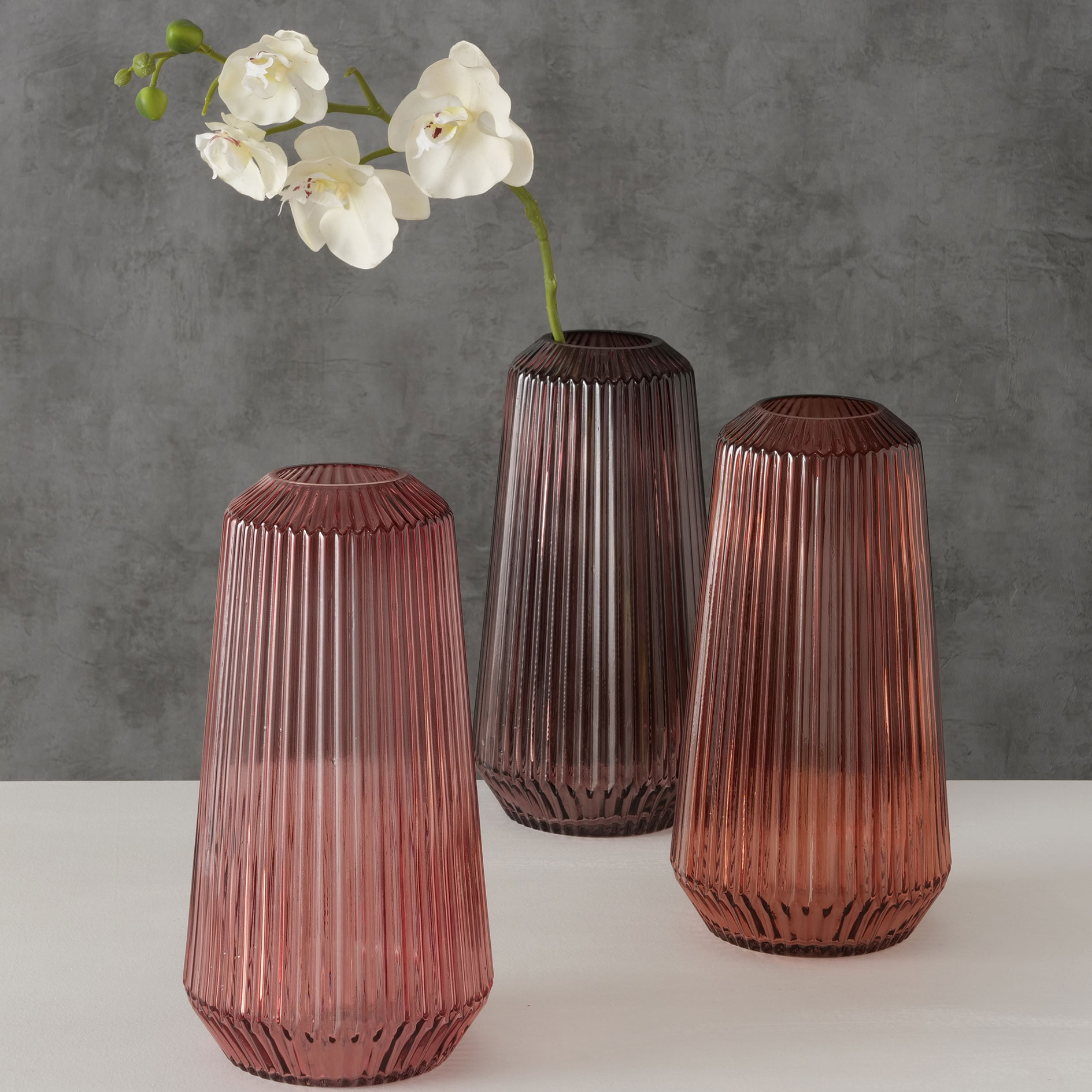 Vase - lackiert - Glas - sortiert