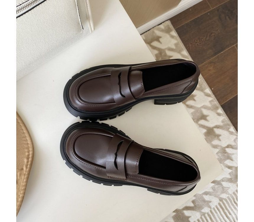 Bolitin - Loafers met dikke hak en platform