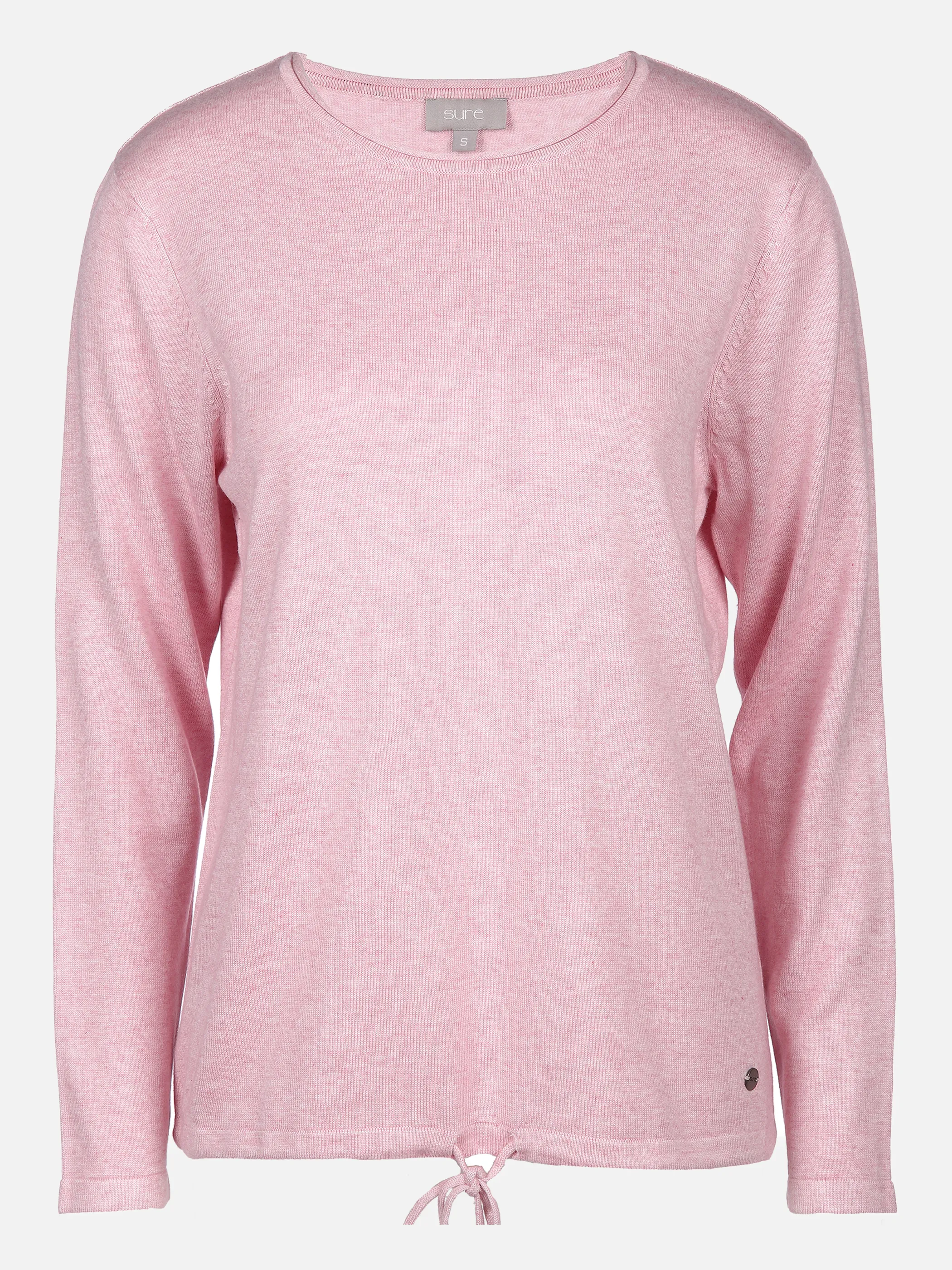 Damen Feinstrickpullover mit Kordelzug