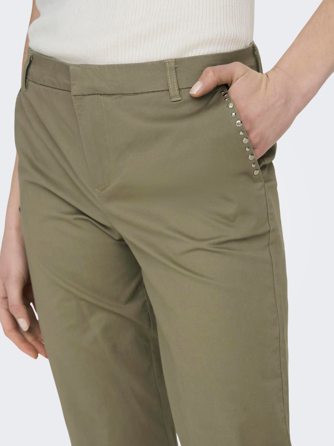 ONLBIANA Normal geschnitten Chino Hose Mermaid