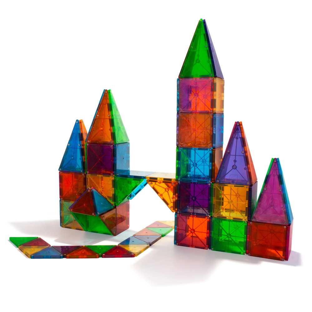 Magna-Tiles Transparente Farben 100 Magnetbausteine