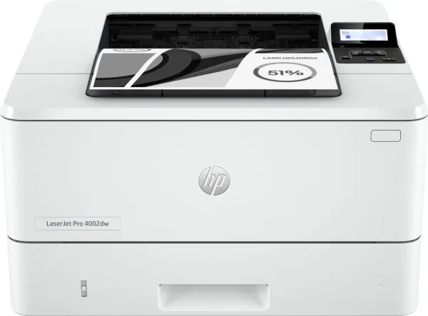 HP LaserJet Pro 4002dw - Printer - S/H - Duplex - laser - A4/Legal - 4800 x 600 dpi - op til 40 spm - kapacitet: 350 ark - USB 2.0, Gigabit LAN, Bluetooth, Wi-Fi(n)